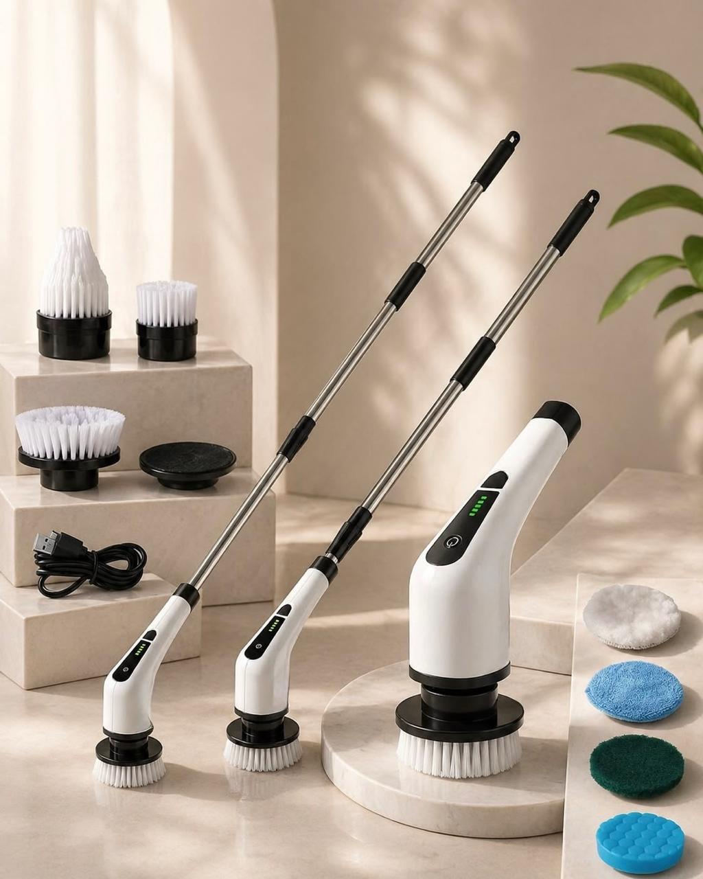 Scrub Mate™ Electric Spin Scrubber – White