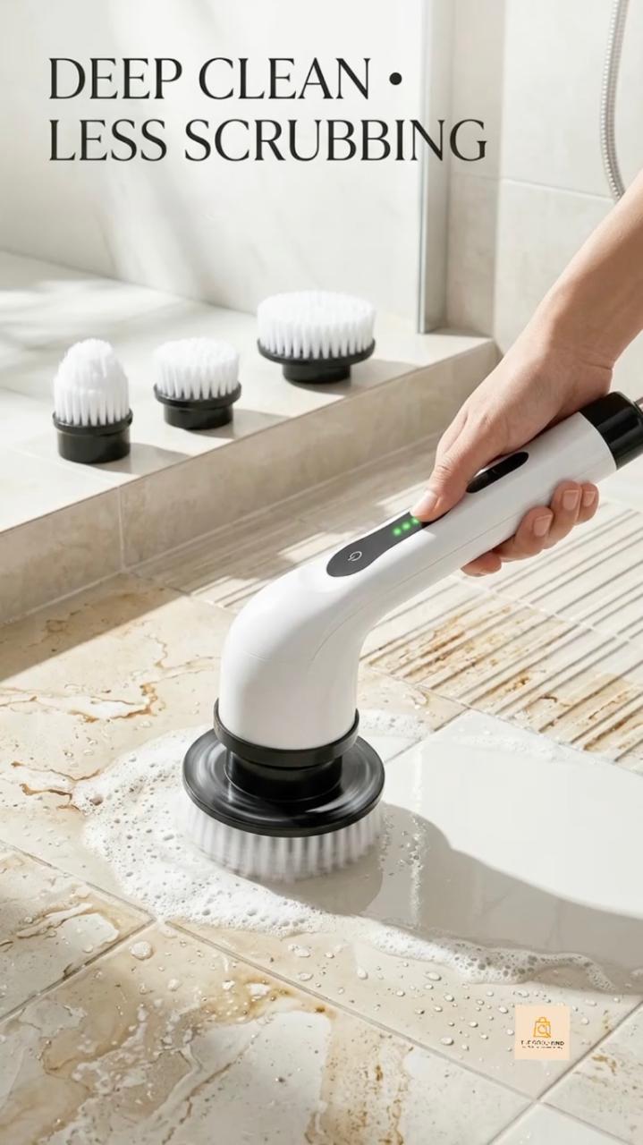 Scrub Mate™ Electric Spin Scrubber – White